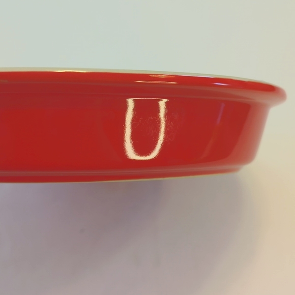 Kate Spade New York Lenox All In Good Taste Red Sweet Nothings Round Pie Dish 9" - Picture 4 of 5